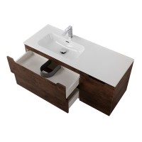 Тумба под раковину BelBagno Etna-1000-2C-1A-SO-RW-L, 100 см, подвесная, Rovere Moro, левая