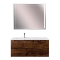 Тумба под раковину BelBagno Etna-1000-2C-1A-SO-RW-L, 100 см, подвесная, Rovere Moro, левая