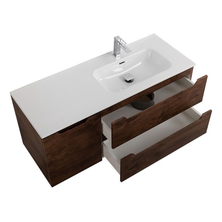 Тумба под раковину BelBagno Etna-1200-2C-1A-SO-RW-R, 120 см, подвесная, Rovere Moro, правая