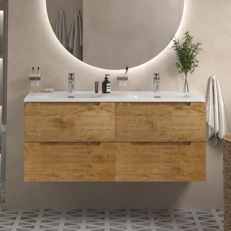 Тумба под раковину BelBagno Etna-1200-4C-SO-2-RN, 120 см, подвесная, Rovere Nature