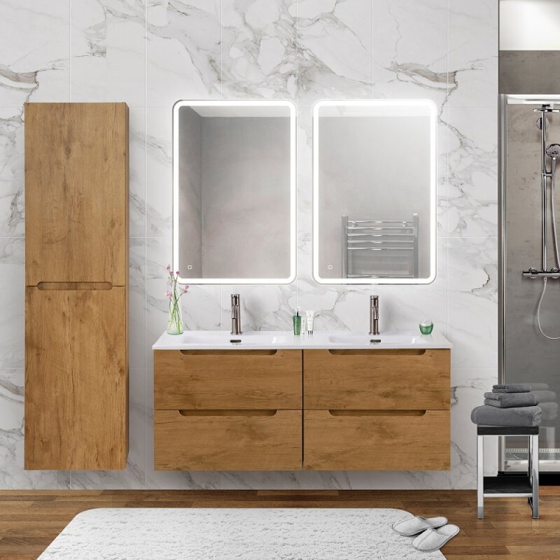 Тумба под раковину BelBagno Etna-1200-4C-SO-2-RN, 120 см, подвесная, Rovere Nature