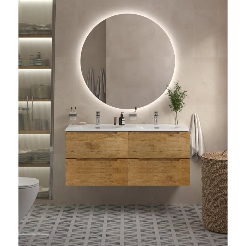 Тумба под раковину BelBagno Etna-1200-4C-SO-2-RN, 120 см, подвесная, Rovere Nature