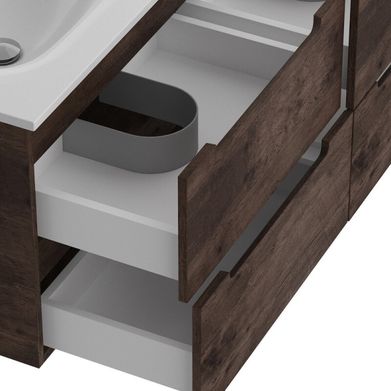 Тумба под раковину BelBagno Etna-1200-4C-SO-2-RW, 120 см, подвесная, Rovere Moro