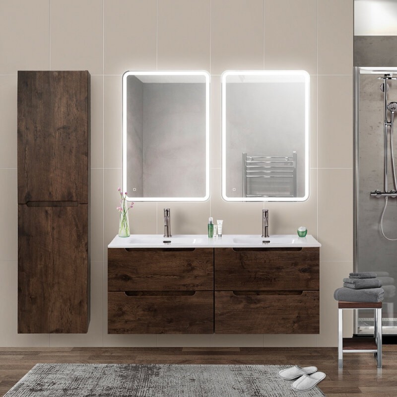 Тумба под раковину BelBagno Etna-1200-4C-SO-2-RW, 120 см, подвесная, Rovere Moro