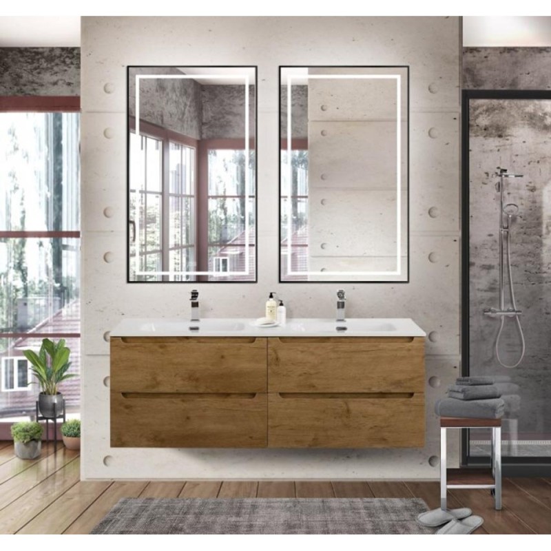 Тумба под раковину BelBagno ETNA-1400-4C-SO-2-RN, 140 см, подвесная, цвет Rovere Nature
