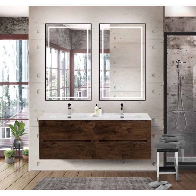 Тумба под раковину BelBagno ETNA-1400-4C-SO-2-RW, 140 см, подвесная, цвет Rovere Moro