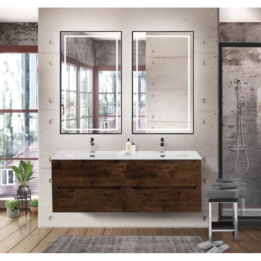 Тумба под раковину BelBagno ETNA-1400-4C-SO-2-RW, 140 см, подвесная, цвет Rovere Moro