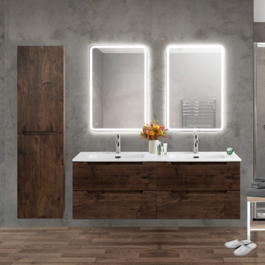 Тумба под раковину BelBagno ETNA-1400-4C-SO-2-RW, 140 см, подвесная, цвет Rovere Moro