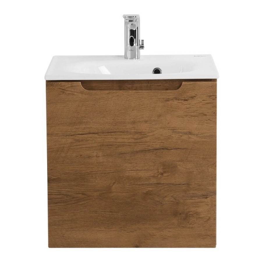 Тумба под раковину BelBagno Etna 50, подвесная, цвет Rovere Nature, Etna-500-1A-SO-RN-P-L/Etna-500-1A-SO-RN-P-R, левая/правая
