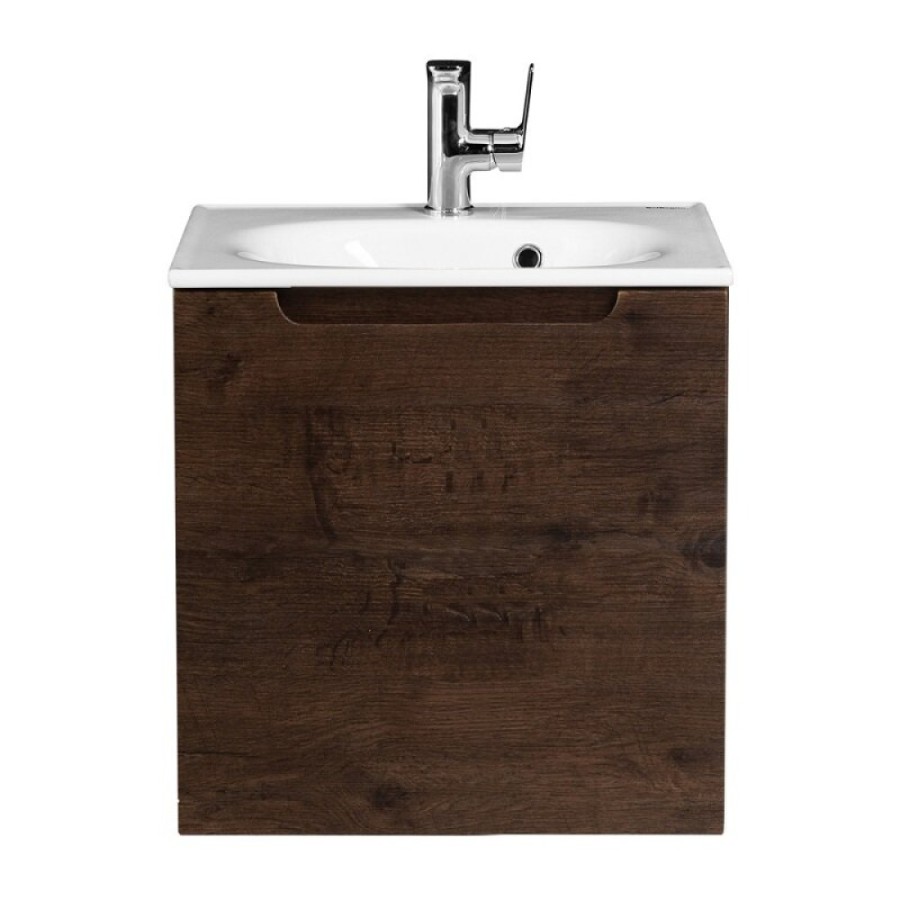 Тумба под раковину BelBagno Etna 50 см, подвесная, цвет Rovere Moro, Etna-500-1A-SO-RW-P-L/Etna-500-1A-SO-RW-P-R, левая/правая
