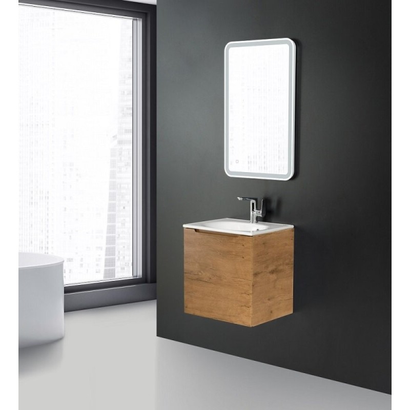 Тумба под раковину BelBagno Etna 50, подвесная, цвет Rovere Nature, Etna-500-1C-SO-RN-P