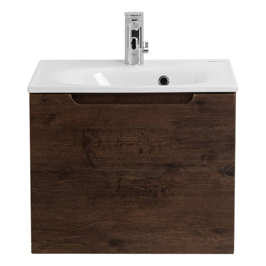 Тумба под раковину BelBagno Etna 50, подвесная, цвет Rovere Moro, Etna-500-1C-SO-RW-P