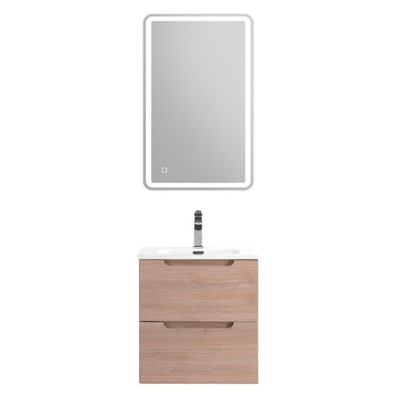 Тумба под раковину BelBagno Etna-500-2C-SO-RG, 50 см, подвесная, Rovere Grigio