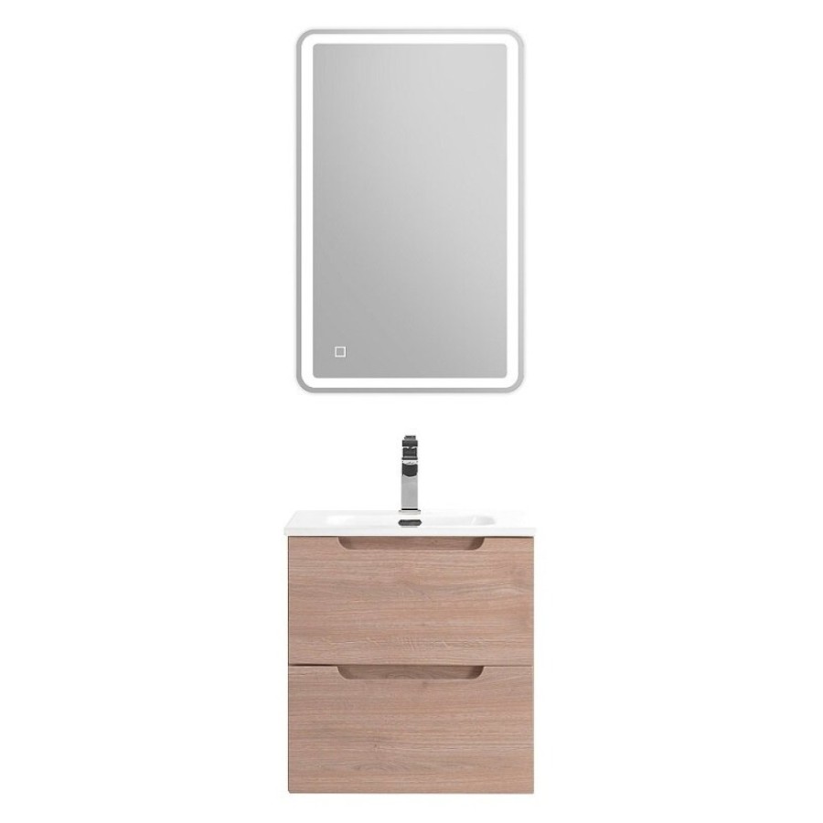 Тумба под раковину BelBagno Etna-500-2C-SO-RG, 50 см, подвесная, Rovere Grigio