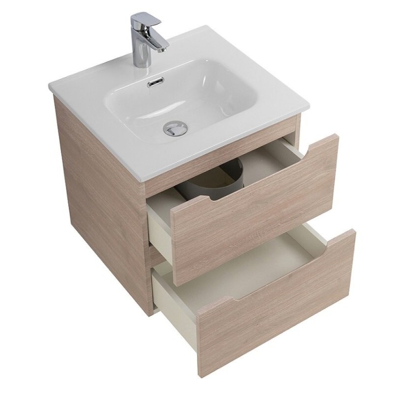 Тумба под раковину BelBagno Etna-500-2C-SO-RG, 50 см, подвесная, Rovere Grigio