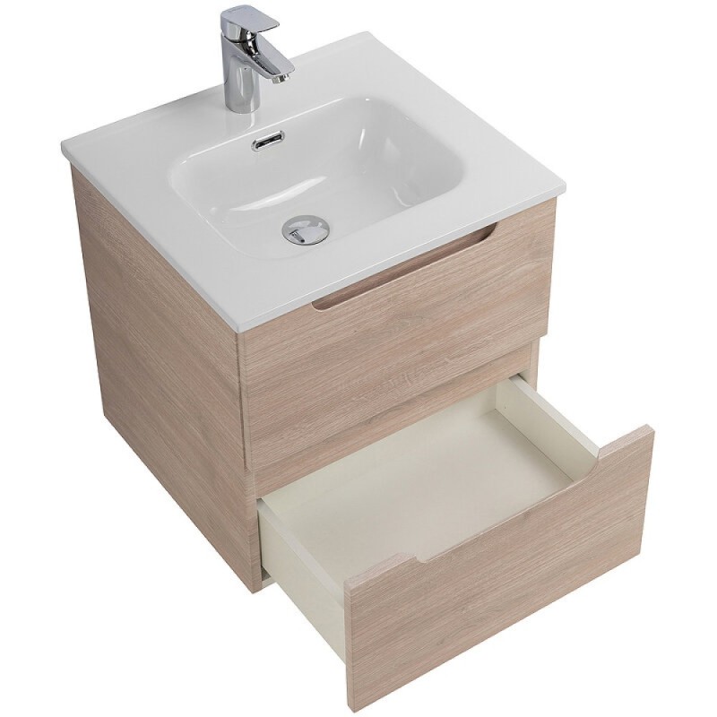 Тумба под раковину BelBagno Etna-500-2C-SO-RG, 50 см, подвесная, Rovere Grigio