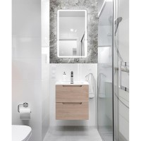 Тумба под раковину BelBagno Etna-500-2C-SO-RG, 50 см, подвесная, Rovere Grigio