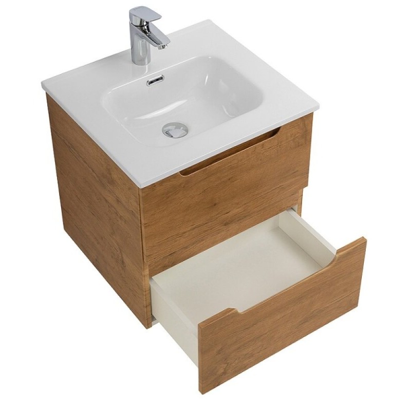 Тумба под раковину BelBagno Etna-500-2C-SO-RN, 50 см, подвесная, Rovere Nature