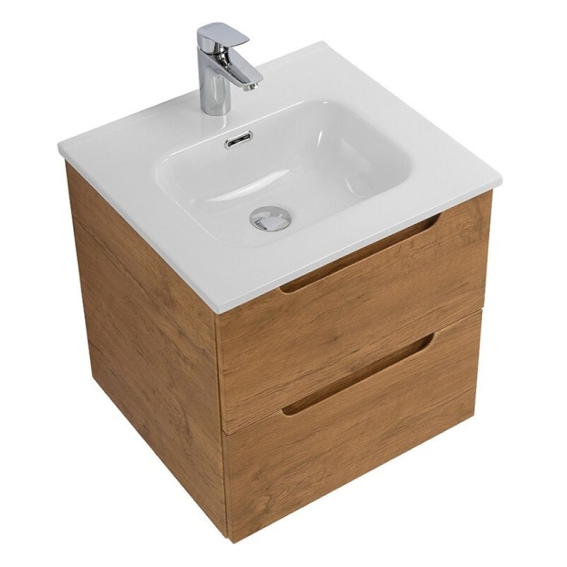 Тумба под раковину BelBagno Etna-500-2C-SO-RN, 50 см, подвесная, Rovere Nature