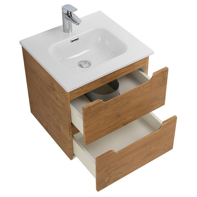 Тумба под раковину BelBagno Etna-500-2C-SO-RN, 50 см, подвесная, Rovere Nature