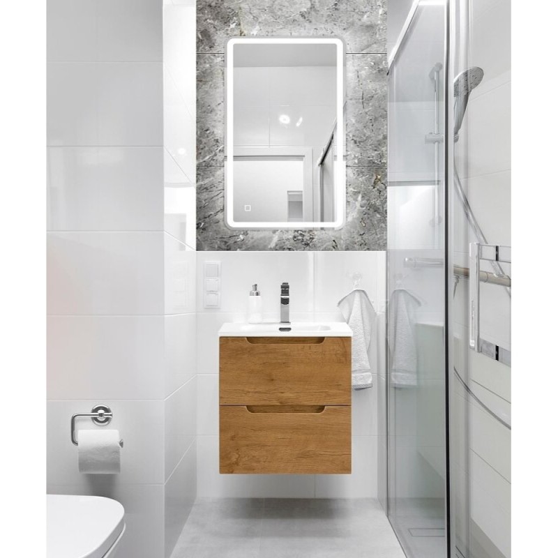 Тумба под раковину BelBagno Etna-500-2C-SO-RN, 50 см, подвесная, Rovere Nature