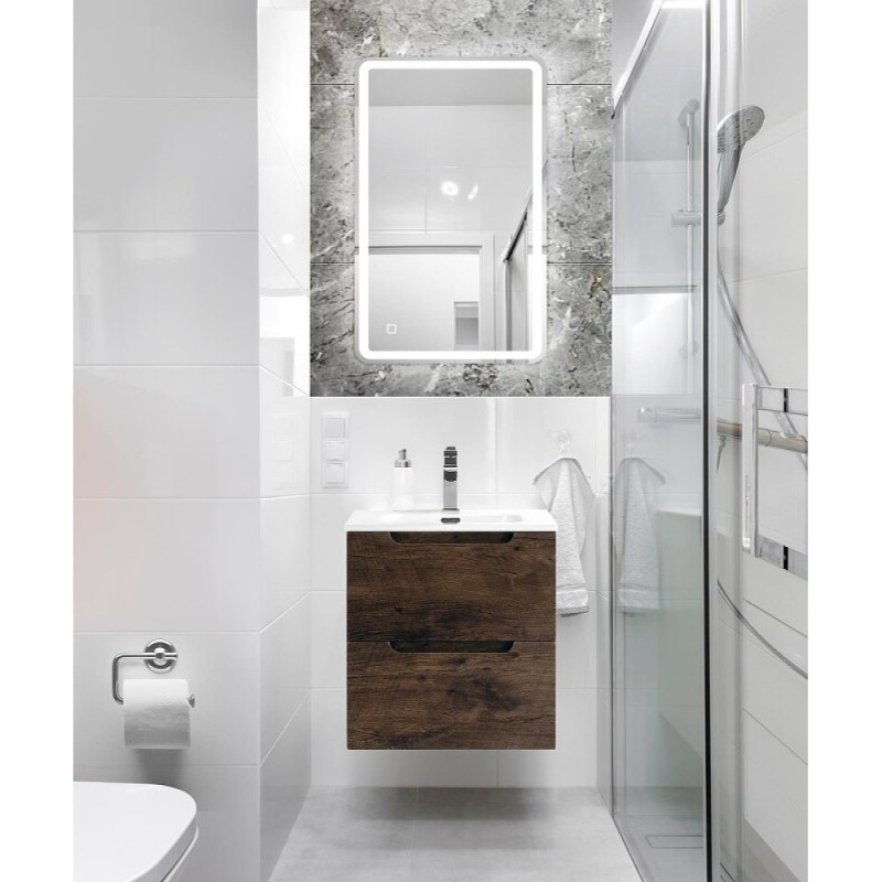 Тумба под раковину BelBagno Etna-500-2C-SO-RW, 50 см, подвесная, Rovere Moro