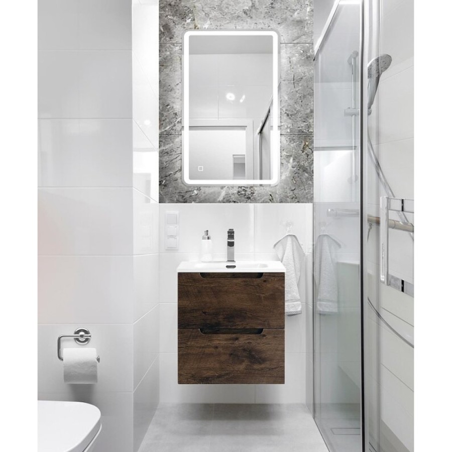 Тумба под раковину BelBagno Etna-500-2C-SO-RW, 50 см, подвесная, Rovere Moro