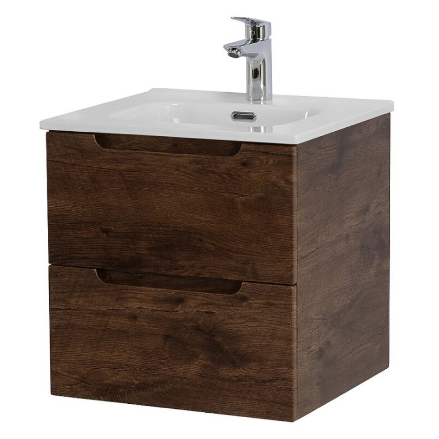 Тумба под раковину BelBagno Etna-500-2C-SO-RW, 50 см, подвесная, Rovere Moro