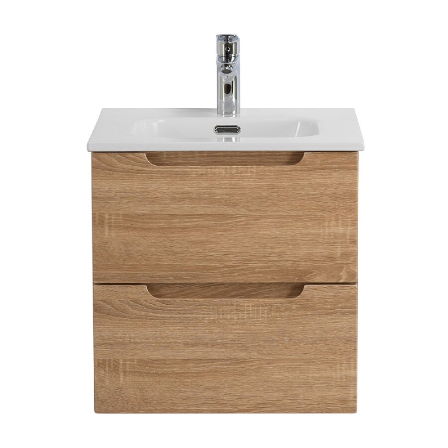 Тумба под раковину BelBagno Etna-500-2C-SO-WO, 50 см, подвесная, Rovere Bianco