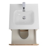 Тумба под раковину BelBagno Etna-500-2C-SO-WO, 50 см, подвесная, Rovere Bianco