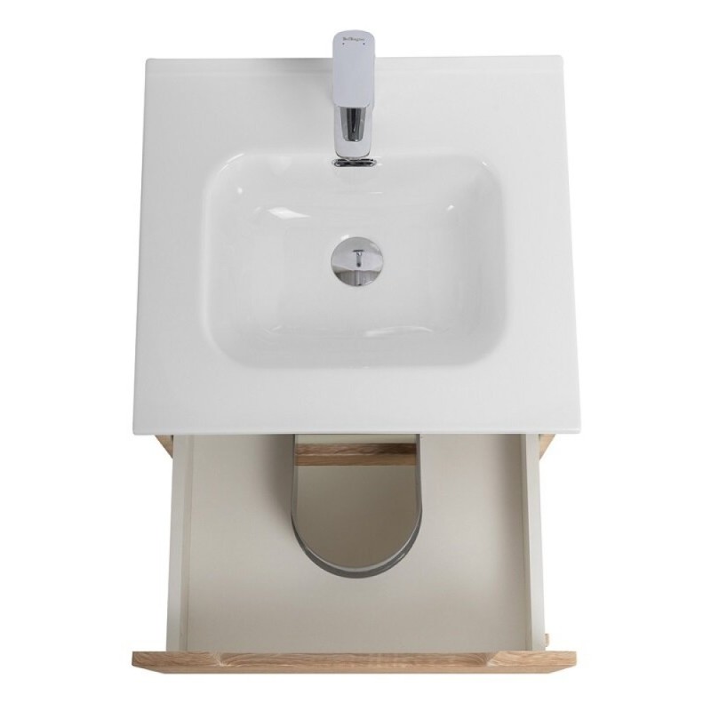 Тумба под раковину BelBagno Etna-500-2C-SO-WO, 50 см, подвесная, Rovere Bianco