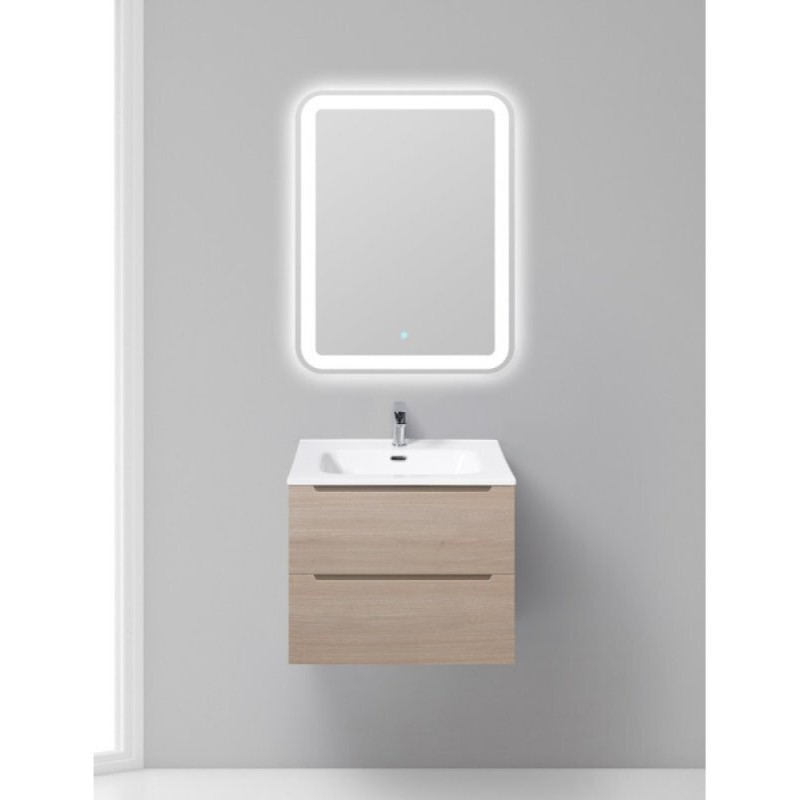 Тумба под раковину BelBagno, 60 см, серый дуб, Rorovere grigio, Etna-600-2C-SO-RG-P