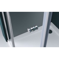 Душевой уголок BelBagno Etna, 80 х 100 х 195 см, стекло прозрачное, профиль хром, ETNA-AH-12-80/100-C-Cr