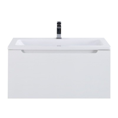 Тумба под раковину BelBagno Etna-M 80 см, подвесная, цвет Bianco Lucido, Etna-M-800/380-1C-SO-BL