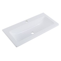 Раковина BelBagno Etna-M BB800/380-LV-MR-ETN 80, литьевой мрамор, цвет белый