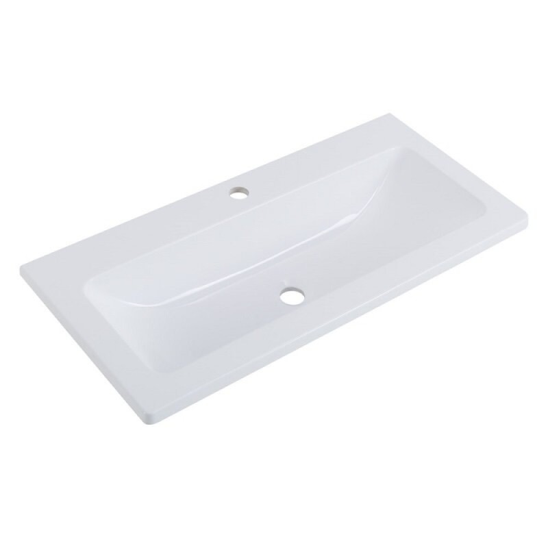 Раковина BelBagno Etna-M BB800/380-LV-MR-ETN 80, литьевой мрамор, цвет белый