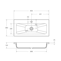 Раковина BelBagno Etna-M BB800/380-LV-MR-ETN 80, литьевой мрамор, цвет белый