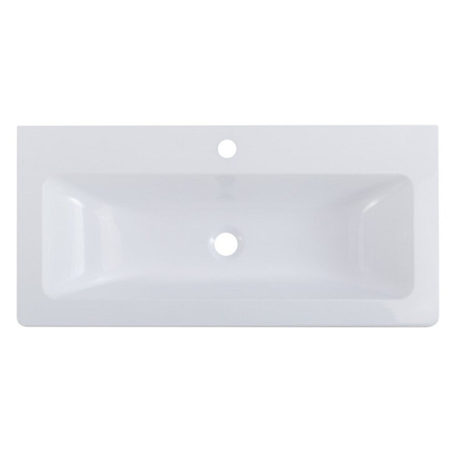 Раковина BelBagno Etna-M BB800/380-LV-MR-ETN 80, литьевой мрамор, цвет белый