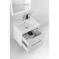 Тумба под раковину BelBagno ETNA39-500/390-2C-SO-BL-P 50 см подвесная, цвет белый глянцевый (bianco lucido)
