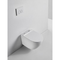 BOND F01-10 Унитаз подвесной безободковый белый с сиденьем с микролифтом