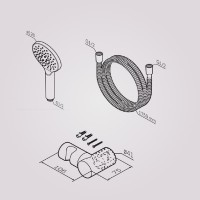 Душевой гарнитур Am.Pm Like F0118000, 3 режима струи