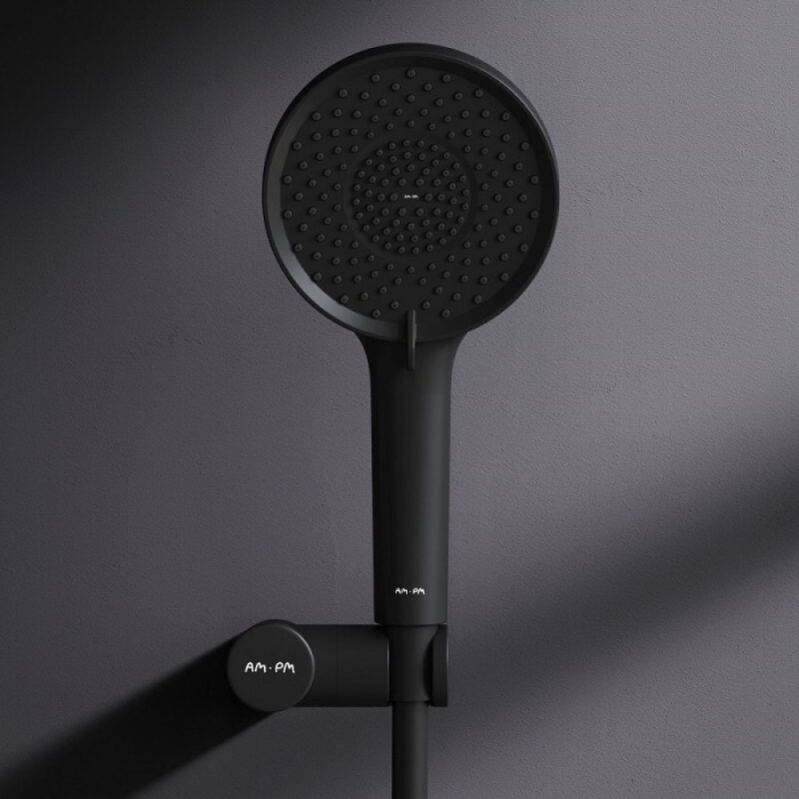 Душевой гарнитур Am.Pm X-Joy F01185A022, лейка 3 режима струи, цвет черный матовый