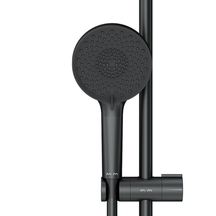 Душевой гарнитур Am.Pm X-Joy F0185A022, лейка 3 режима струи, цвет черный матовый