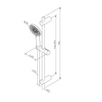 Душевой гарнитур Am.Pm X-Joy F0185A022, лейка 3 режима струи, цвет черный матовый