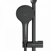Душевой гарнитур Am.Pm Gem F0190022, 1 режим, d 110 мм, черный матовый