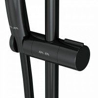 Душевой гарнитур Am.Pm Gem F0190022, 1 режим, d 110 мм, черный матовый