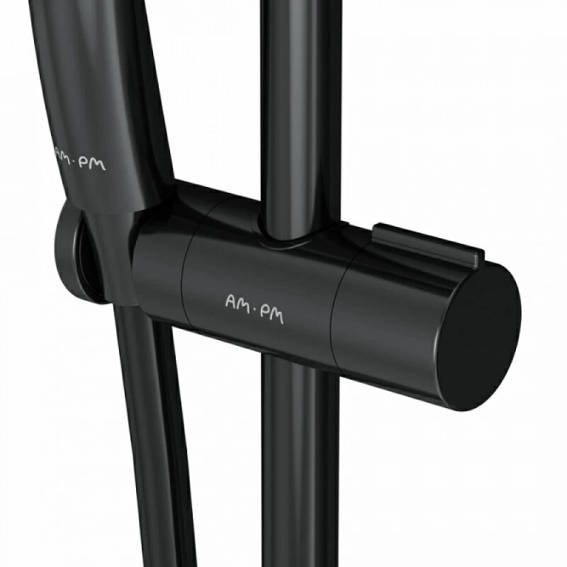 Душевой гарнитур Am.Pm Gem F0190022, 1 режим, d 110 мм, черный матовый
