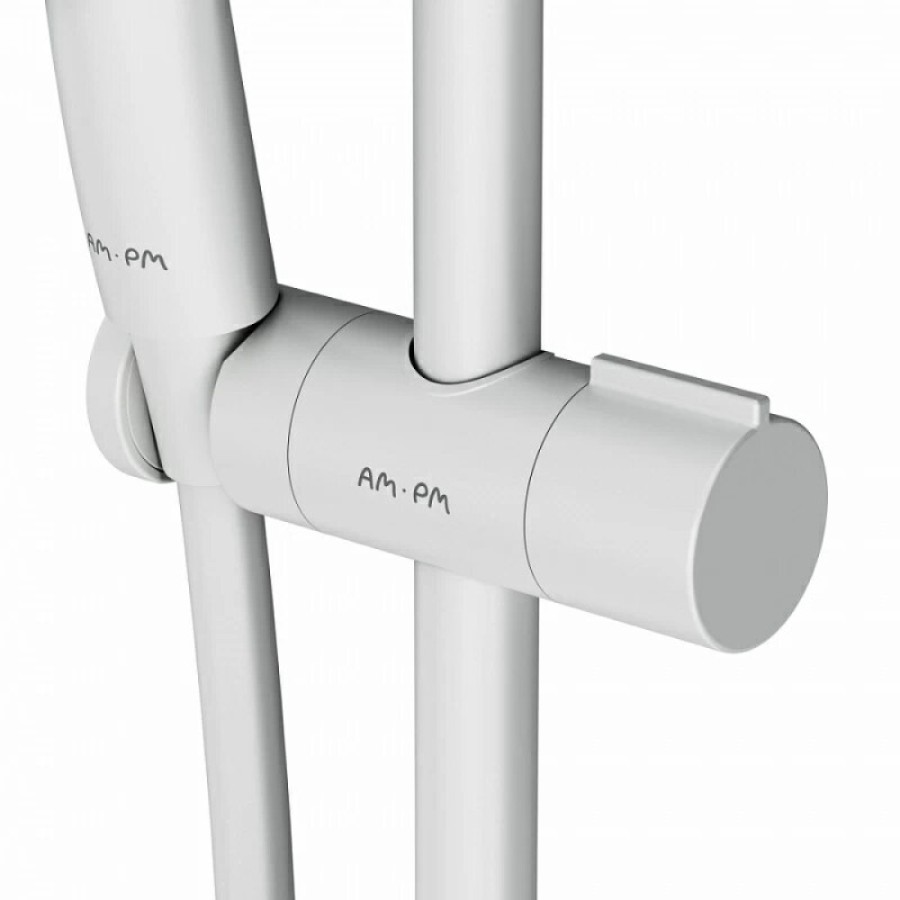 Душевой гарнитур Am.Pm Gem F0190033, 1 режим, d 110 мм, белый матовый