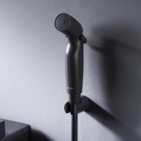 Гигиенический душ Am.Pm, с держателем и шлангом, цвет черный матовый, F0202022