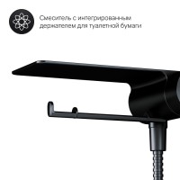 Гигиенический душ Am.Pm Like, F0202622, со смесителем, черный матовый